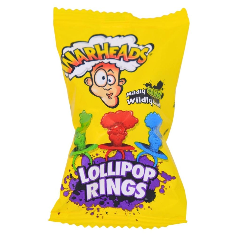 Warheads Lollipop Rings -Warheads - Lollipops - Sour Candy