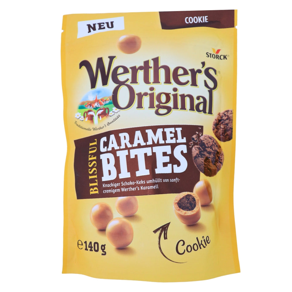Werthers Original Blissful Caramel Bites Cookies - 140g -Werthers Candy - Caramel Cookies