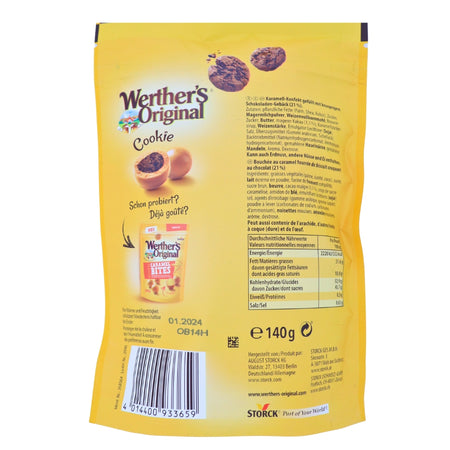 Werthers Original Blissful Caramel Bites Cookies - 140g Nutrition Facts Ingredients