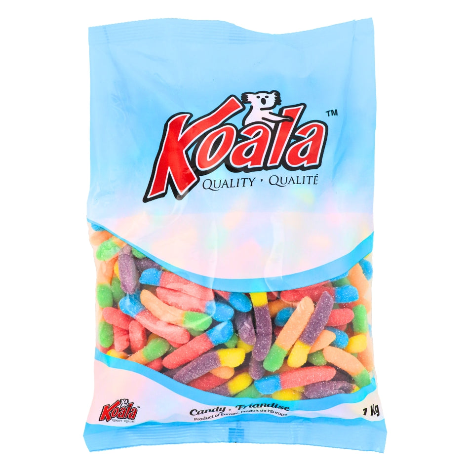 Koala Sour Wee Wigglers Candies-1 kg, Koala Sour Wee Wigglers Candies, Chewy Delights, Tangy and Sweet, Whimsical Treat, Playful Candies, Sour Sensation, Flavor-Packed Adventure