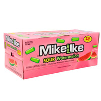 Mike and Ike Sour Watermelon - 24pcs, Mike and Ike Sour Watermelon, Sour candy, Watermelon-flavored candy, Chewy candy, Summertime treats, Sweet and sour candy, Tangy sensation, Picnic candy, Movie night snacks, Watermelon candy, Juicy sweets, Candy Funhouse delights, Fun sour flavors