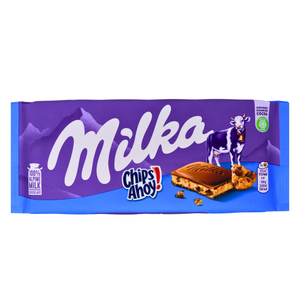 Milka Chips Ahoy Alpine Milk Chocolate Bars Candy Funhouse Candy