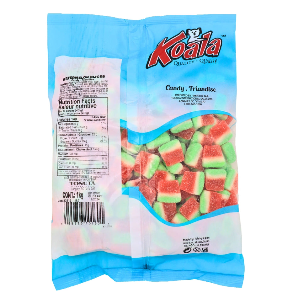 Koala Watermelon Slices Candies-1 kg ingredients nutrition facts, Koala Watermelon Slices Candies, Juicy Paradise, Refreshing Taste, Sweet Escape, Whimsical Watermelon, Summertime Picnic, Taste of Sunshine