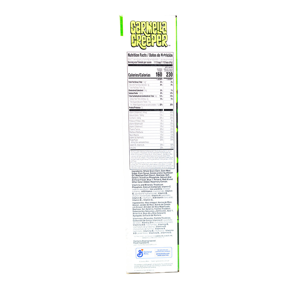 Carmela Creeper Cereal - 447g  Nutrition Facts Ingredients
