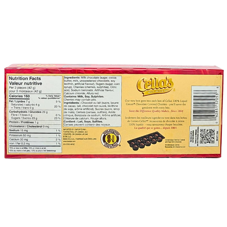 Cella's Cherry Milk Chocolate Gift Box - 141g