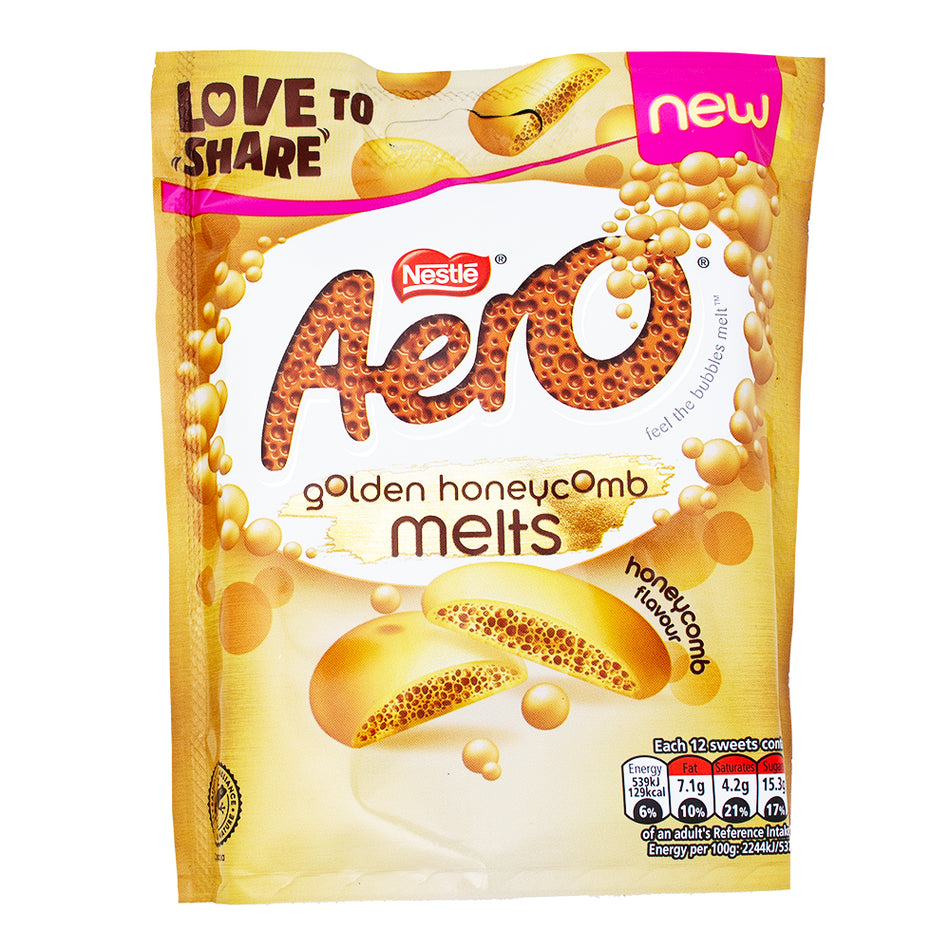 Aero Melts Honeycomb - 86g-aero chocolate-honeycomb candy-Honeycomb