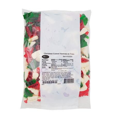 Albanese Gummi Christmas Trees and Snowmen - 2.27kg Nutrition Facts Ingredients