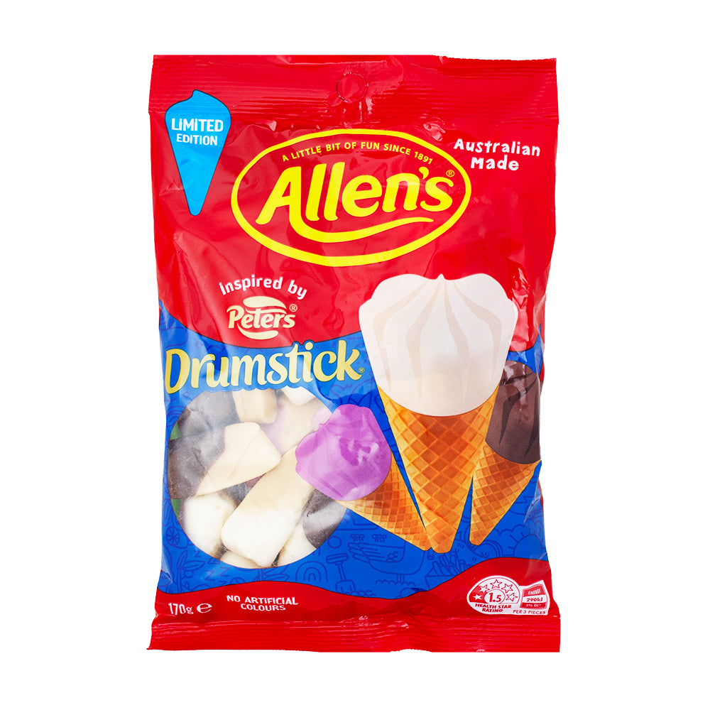 Allen's Drumstick Ice Cream Gummies (Aus) - 170g-Ice cream candy-Gummy Candy-Gummies-Australian Candy