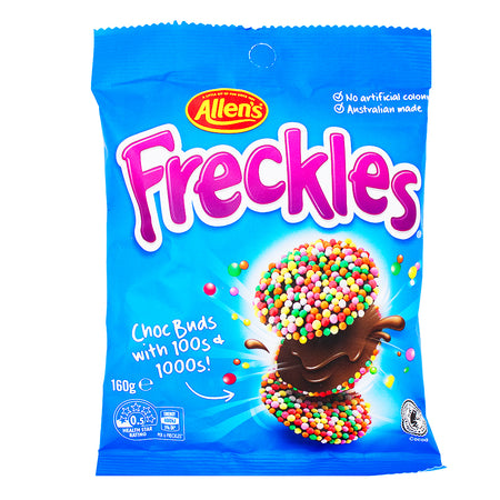Allen's Freckles (Aus) - 160g-Milk Chocolate-Australian Candy-Chocolate Sprinkles