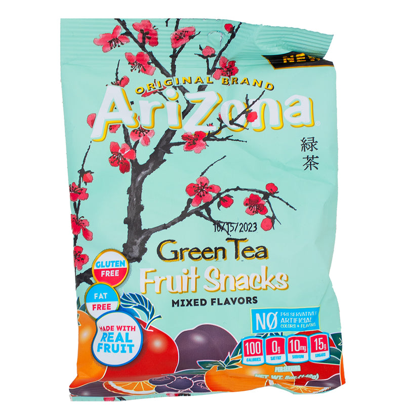 Arizona Green Tea Fruit Snacks - 142g **BB OCT 15/23** Gummies from Arizona Green Tea