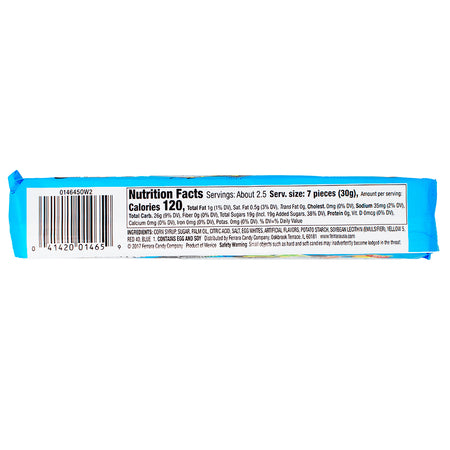  Now And Later - Splits Mixed Fruit Chews Nutrition Facts Ingredients