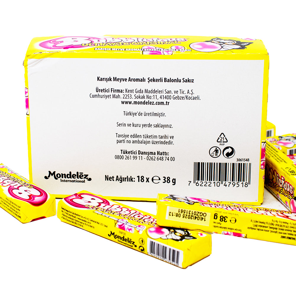 Bubblicious Gum Ultimate Original Nutrition Facts Ingredients
