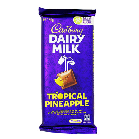 Australia Cadbury Dairy Milk Tropical Pineapple - 180g (Aus)Australia Cadbury Dairy Milk Tropical Pineapple - 180g (Aus)v