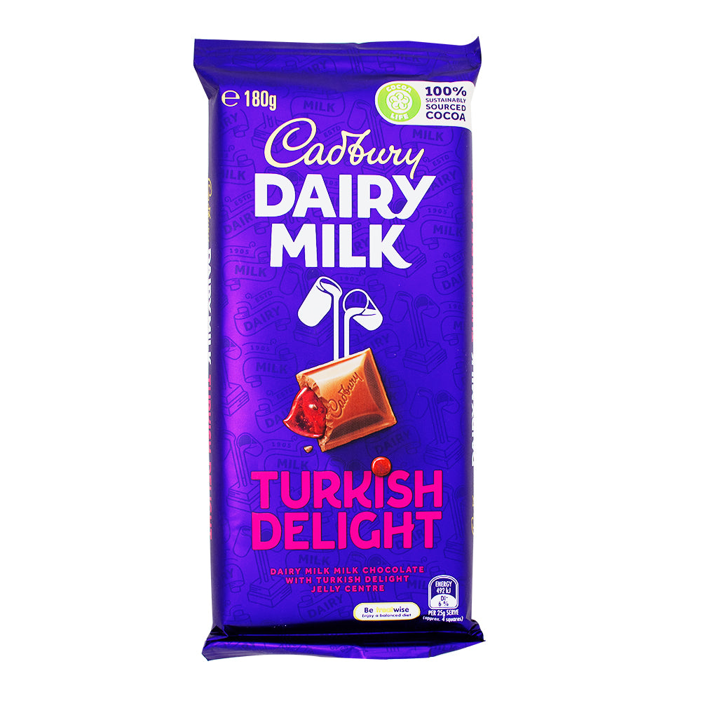 Cadbury Chocolate Turkish Delight - 180g (Aus)