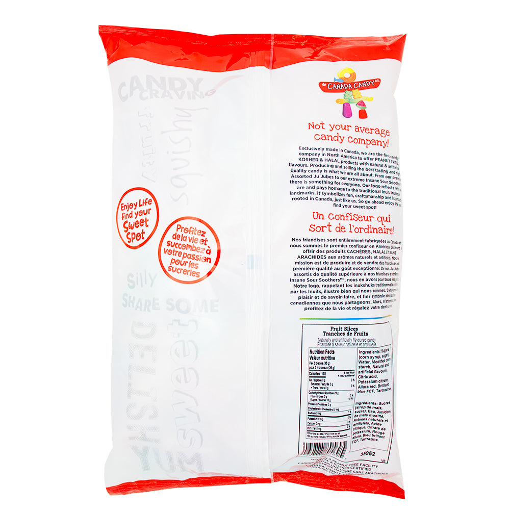 CCC Fruit Slices - Bulk Candy - Canadian Candy Nutrition Facts Ingredients