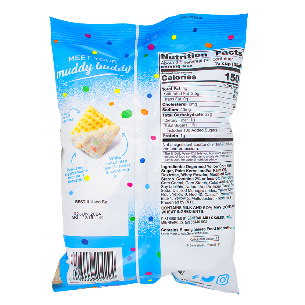 Chex Mix Muddy Buddies Funfetti - 4.25oz Nutrition Facts Ingredients-Chex Mix-funfetti cake