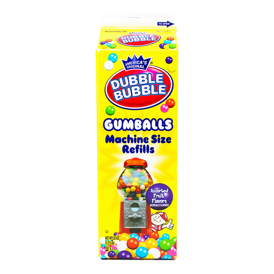 Dubble Bubble Gumballs Refills Carton - 20oz--Dubble bubble gum-Gumball