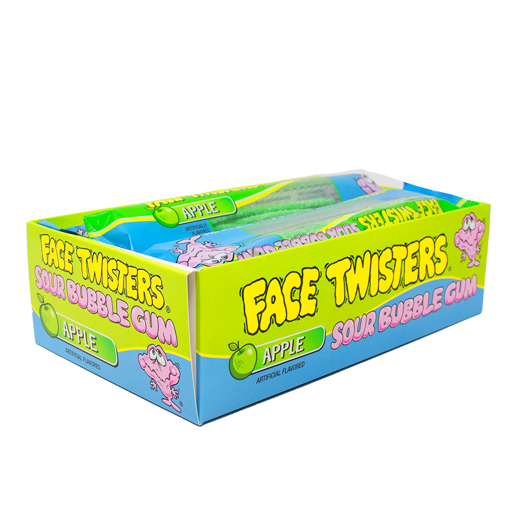 Face Twisters Sour Bubblegum Green Apple - 2oz 