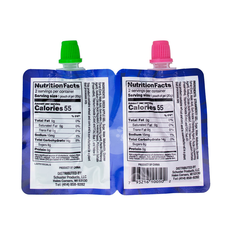 Face Twisters Sour Slime Strawberry & Green Apple - 1.4oz Nutrition Facts Ingredients-Taffy-Sour candy-face twisters sour taffy