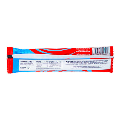 Face Twisters Sour Taffy Blue Raspberry & Cherry - 1.4oz Nutrition Facts Ingredients