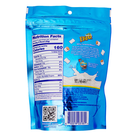 Flipz Stuff'd Pretzel White Fudge Peanut Butter - 170g Nutrition Facts Ingredients