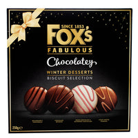 Fox's Winter Desserts Biscuit Selection Box (UK) - 250g-British chocolate-Chocolate biscuits-White chocolate-toffee