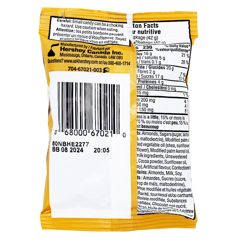 Glosette Almonds - 42g Nutrition Facts Ingredients