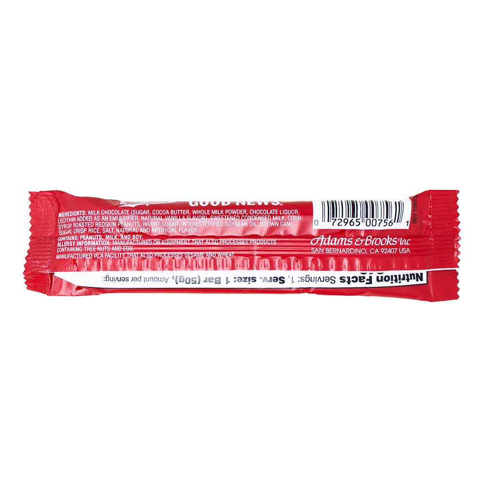 Good News Candy Bars - 1.75oz Nutrition Facts Ingredients