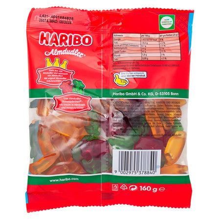 Haribo Almdudler Lemonade - 160g Nutrition Facts Ingredients-Haribo -Haribo gummies-Lemonade candy