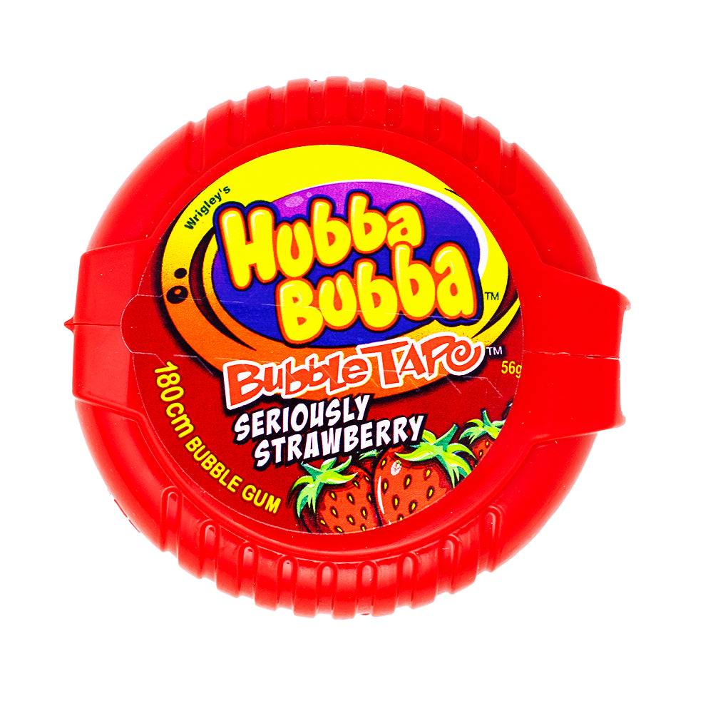 Hubba Bubba Tape Seriously Strawberry (Aus)-Hubba Bubba-Hubba Bubba Gum-Strawberry Gum-Bubble Tape-Bubble Gum