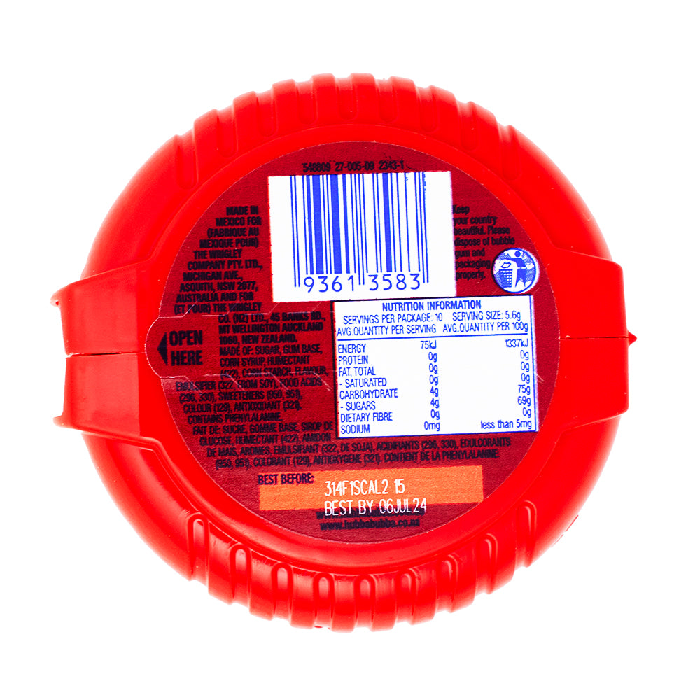 Hubba Bubba Bubble Tape Strawberry – Great Aussie Sweet Company