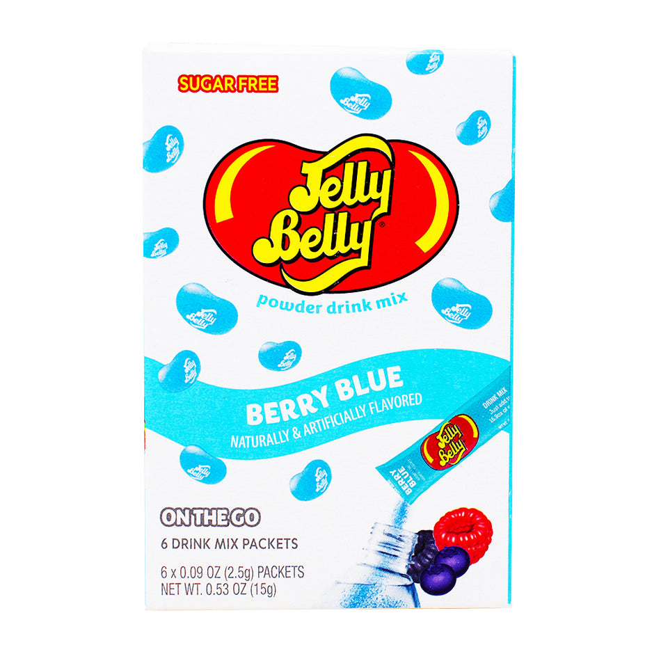 Singles to Go Jelly Belly Berry Blue-Flavored water-Jelly belly-Jelly beans 