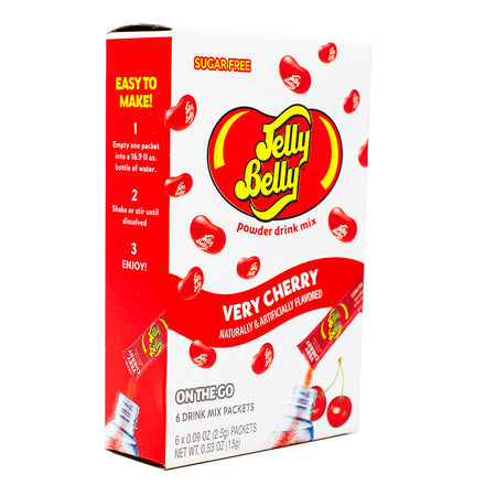 Singles to Go Jelly Belly Very Cherry-Jelly belly-Jelly beans -Cherry candy-Flavored water