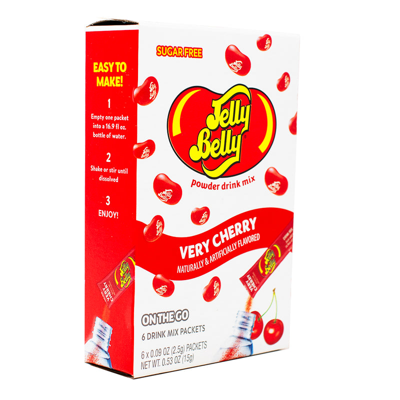 Singles to Go Jelly Belly Very Cherry-Jelly belly-Jelly beans -Cherry candy-Flavored water