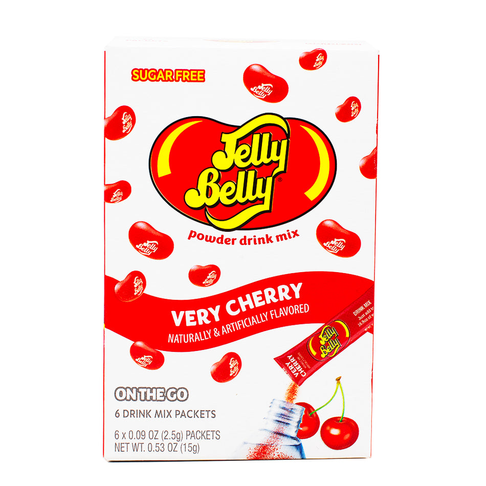 Singles to Go Jelly Belly Very Cherry-Jelly belly-Jelly beans -Cherry candy-Flavored water