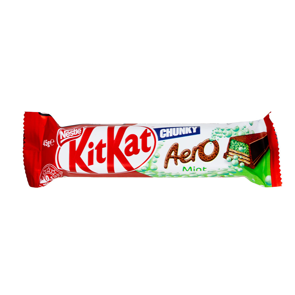 Australia Kit Kat Chunky Aero Mint - 45g (Aus)-Australian Candy-Kit Kat Flavors-Aero Chocolate-Mint Chocolate