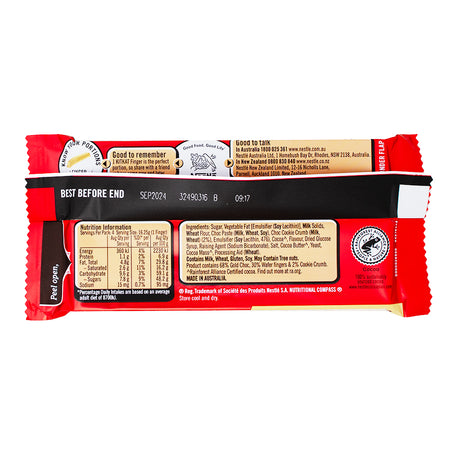 Kit Kat Gold Cookies (Aus) - 65g Nutrition Facts Ingredients-Kit Kat-Kit Kat Flavors-Chocolate Bar-Gold Chocolate