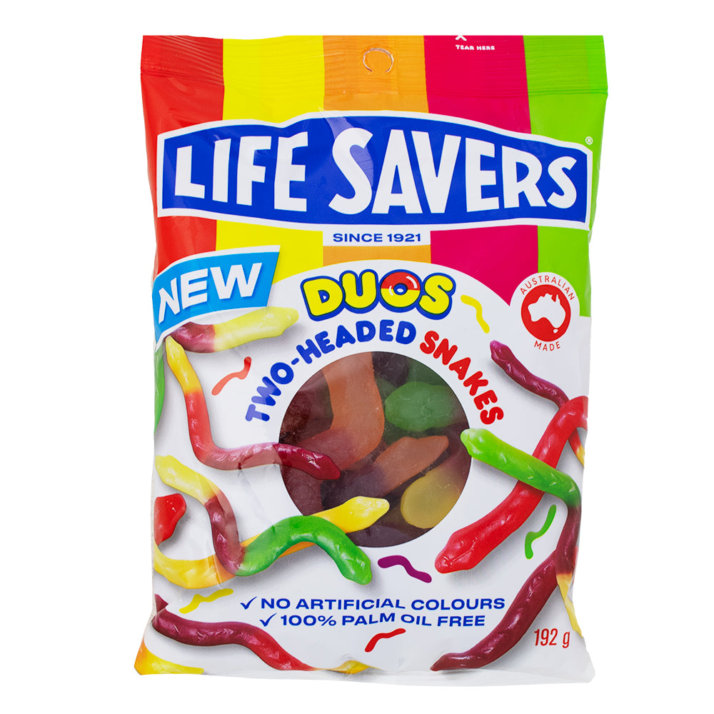 Lifesavers Duos Two-Headed Snakes (Aus) | Candy Funhouse – Candy ...