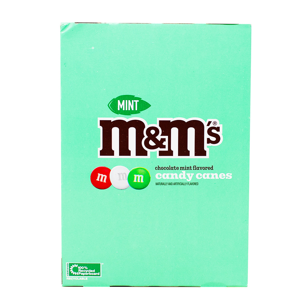 M&M's Mint Chocolate Candy Canes 12 Pieces - 5.3oz