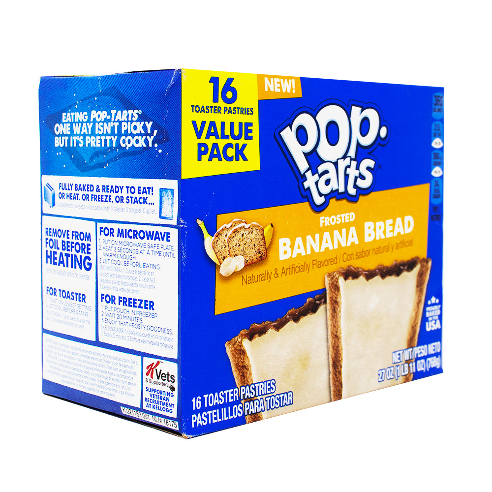 Pop-Tarts Frosted Banana Bread 16 Pack - 768g-Pop tarts-Pop tart flavors