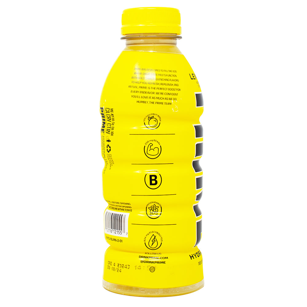 Prime Hydration Drink, Lemonade - 16.9 fl oz