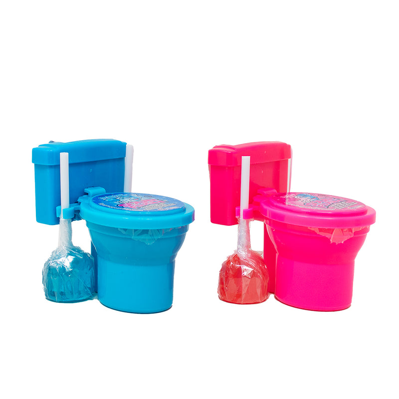 Sour Flush Candy Plunger with Sour Powder Dip-Blue raspberry-Sour candy-Gag gifts