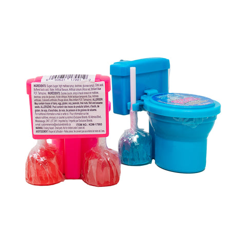 Sour Flush Candy Plunger with Sour Powder Dip Nutrition Facts Ingredients-Blue raspberry-Sour candy-Gag gifts