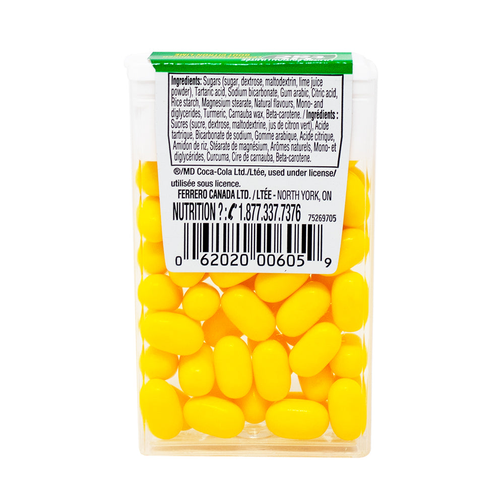 Tic Tac Sprite - 29g Nutrition Facts Ingredients