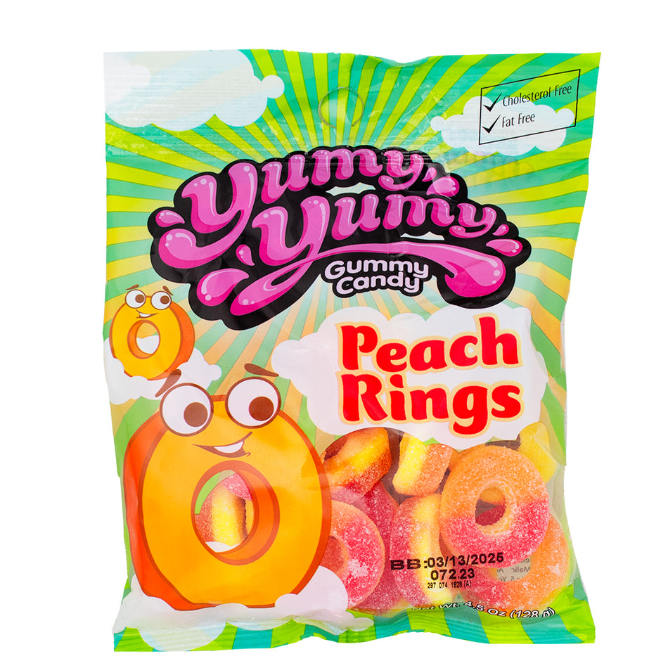 Yumy Yumy Peach Rings - 4.5oz