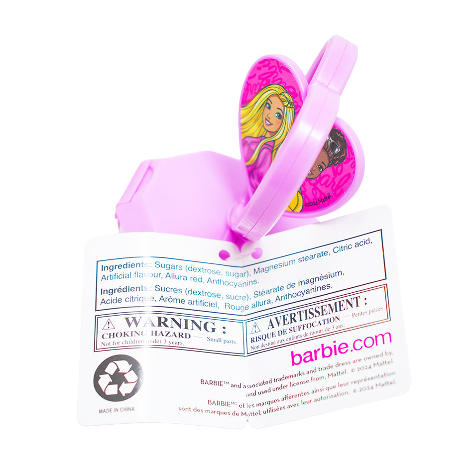 Barbie Jewelry Box Candy - 5g  Nutrition Facts Ingredients - Barbie Candy