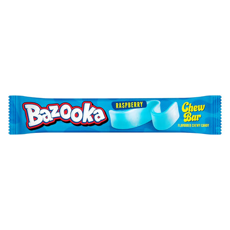 Bazooka Blue Raspberry Chew Bars (UK) - 14g-bazooka bubble gun-Blue Raspberry