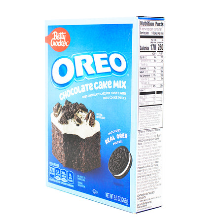 Betty Crocker Oreo Chocolate Cake Mix - 9.3oz  Nutrition Facts Ingredients