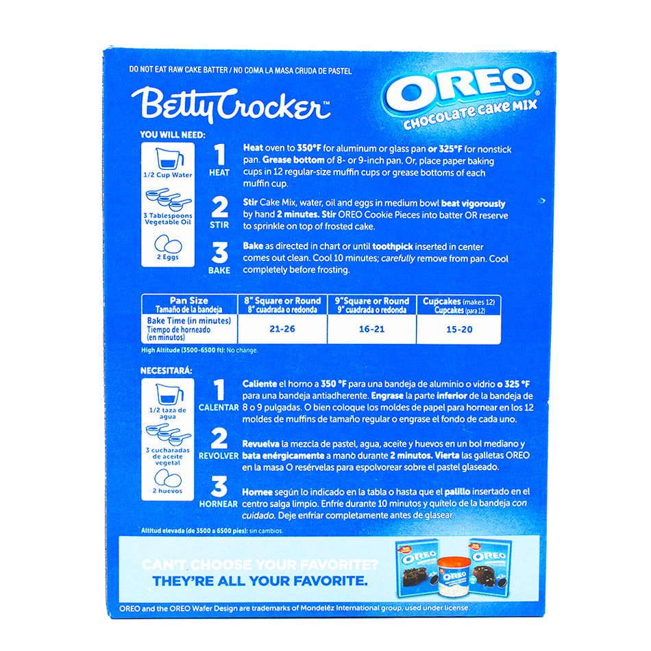 Betty Crocker Oreo Chocolate Cake Mix - 9.3oz