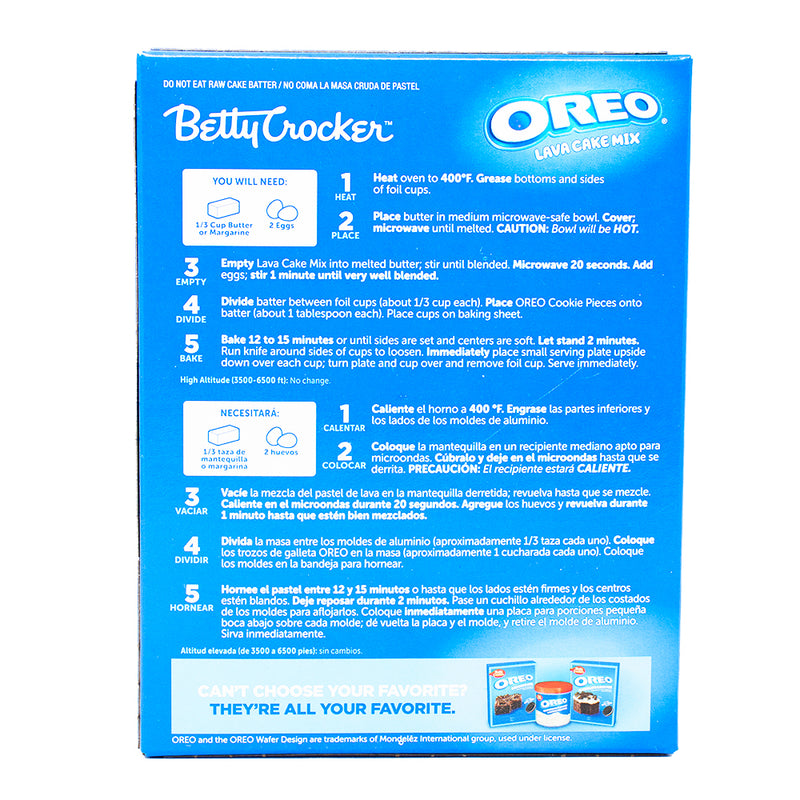 Betty Crocker Oreo Lava Cake Mix - 8.3oz